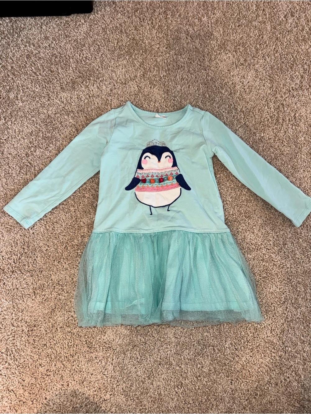 Gymboree Mint Green Penguin Top - Girls